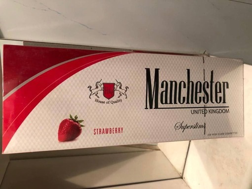 Сигареты "Manchester Superslims Персик"